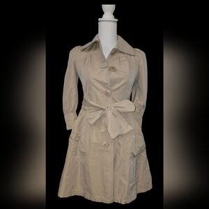 Burberry London Blue Label Women's Tan Trench Coat 36